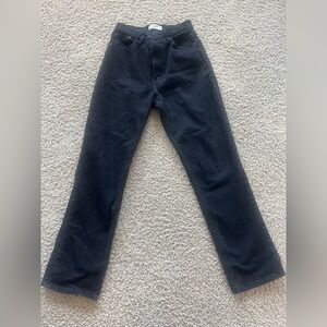 Abercrombie 90’s Straight Black Jeans Size 6 curve love